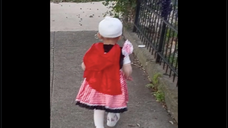 Jazlyn, pequeña salvada por su abuela.