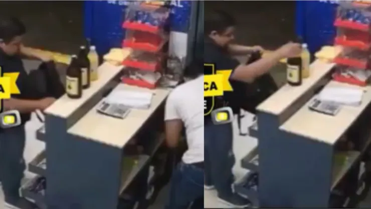 Sujeto paga cervezas y se roba la botana en, Morelia, Michoacán