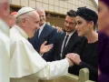 famosos con el papa francisco