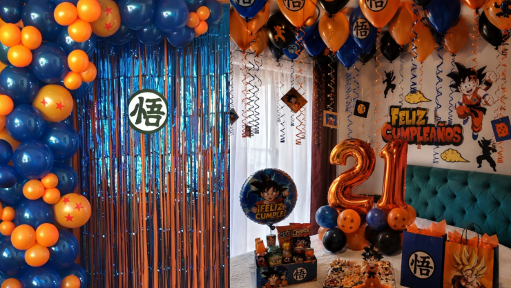 Cómo hacer un arco de globos de Dragon Ball sencillo