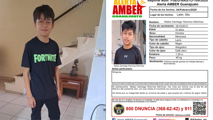Buscan a Mateo, menor desaparecido en León; familia piden no difundir información falsa, 6 de febrero 2025.png