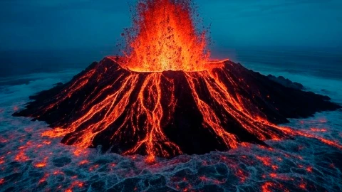 Científicos predicen fuerte erupción de volcán submarino en 2025 