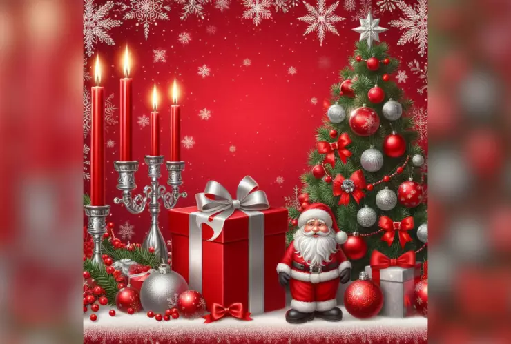 El rojo en la Navidad