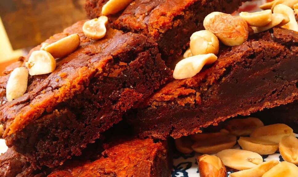 Receta Brownie de cacahuete sin gluten Cocineros Mexicanos