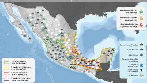 Clima en México hoy 28 de noviembre de 2023