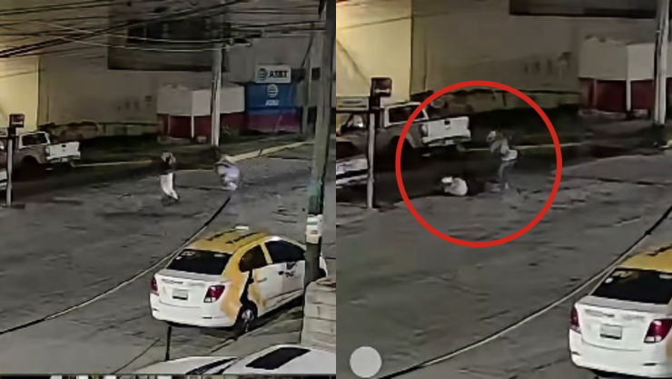 Sujeto agrede a mujer en Mineral de la Reforma, Hidalgo, según lo que se puede ver en el video difundido en redes sociales
