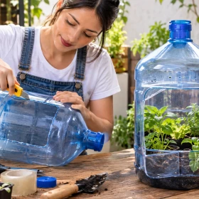 ¿Cómo reciclar tu garrafón de agua? Ideas para convertirlo en un mini invernadero