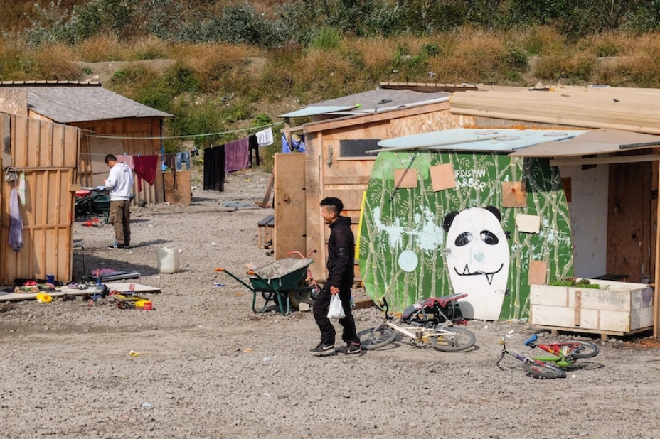 Campamento migrantes-Francia