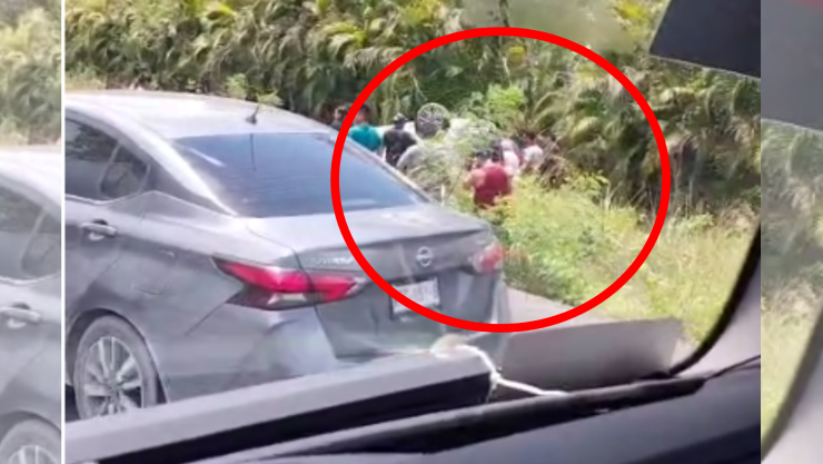 ¡ÚLTIMA HORA! Fuerte accidente en la carretera Playa del Carmen- Cancún; tráfico en el lugar