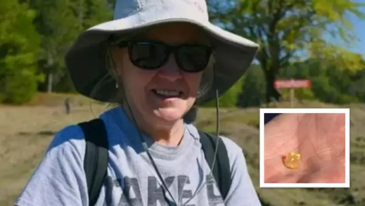 Hallazgo millonario Mujer encuentra extraño diamante caminando