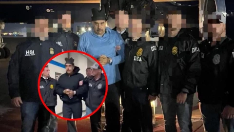 Video de Nicolás Maduro esposado en Nueva York.