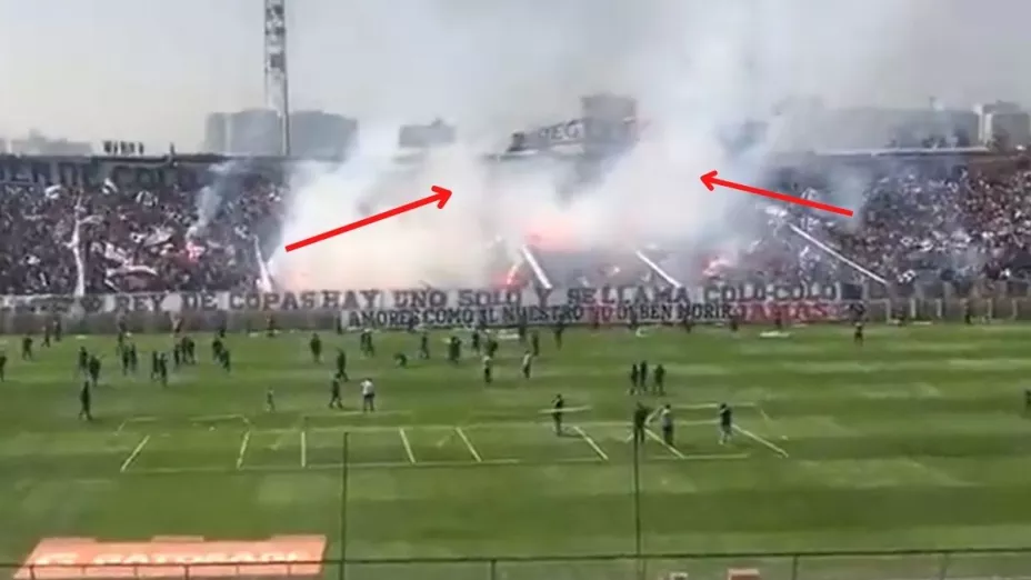 VIDEO Colapsa techo del Estadio del Colo Colo y deja graves heridos