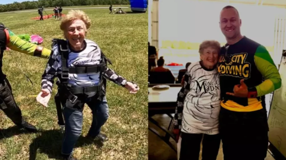 Abuelita paracaidista