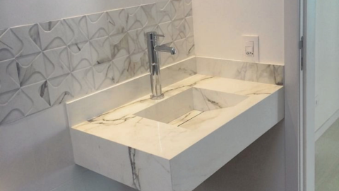 Lavabo del baño flotante