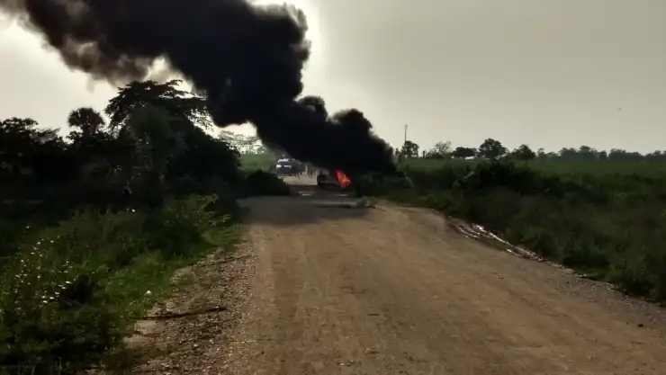 Explosión fue de un vehículo, y no de un ducto de hidrocarburos PC Veracruz