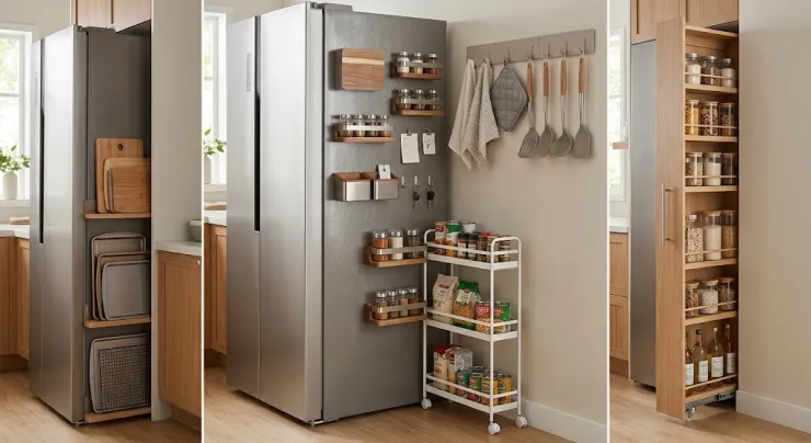 Espacio refrigerador pared