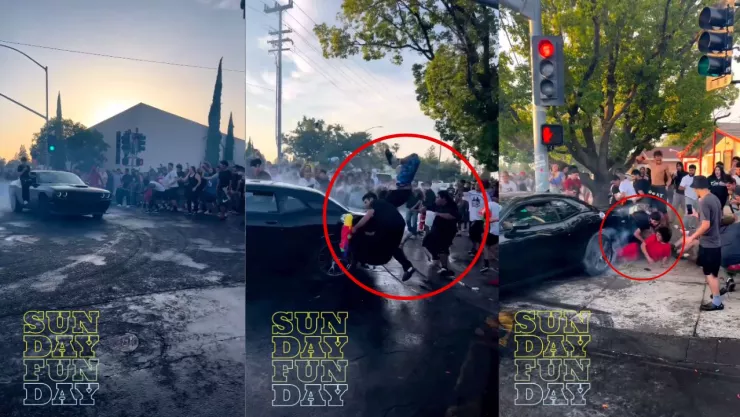 Carro atropella a personas en la calle