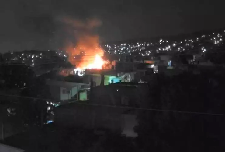 Incendio en Tuxtla Gutiérrez