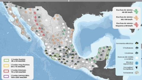 Clima en México hoy 1 de diciembre de 2023