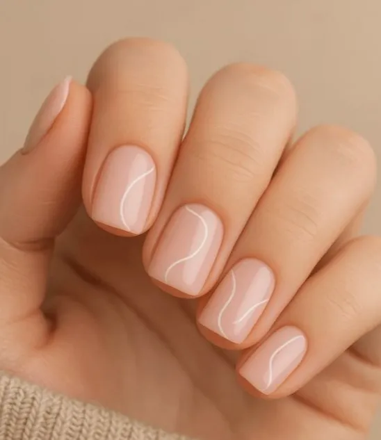 diseños de uñas cortas naturales y cuadradas