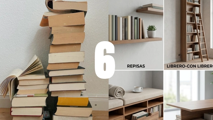 Cómo reemplazar la clásica pila de libros con estas 6 ideas que decoran y ahorran espacio
