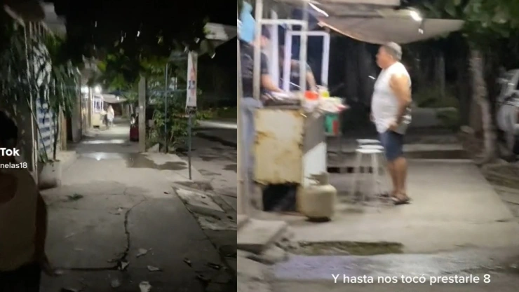Lo cachan en los tacos rompiendo la dieta.