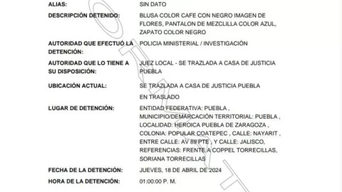 Mar&iacute;a Consuelo, “La Mataperros”, en el Registro Nacional de Detenciones