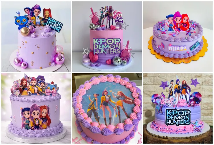 6 ideas de pasteles de Kpop Demon Hunters