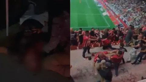 🚨 Pleito en partido de Xolos vs Chivas deja un herido de bala