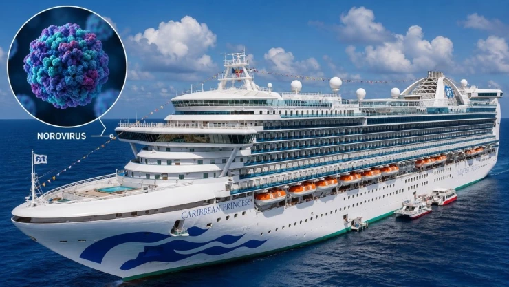 Norovirus en crucero Caribbean Princess: 115 casos en RD