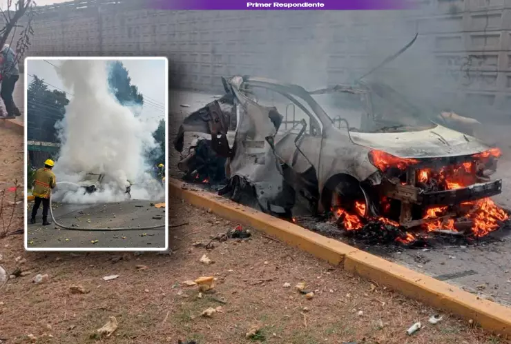 Taxi con pirotecnia para la Virgen de Guadalupe explota: un niño entre los heridos