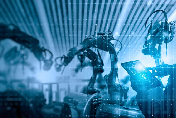 fábricas operadas por robots