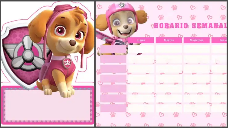 útiles escolares skye paw patrol