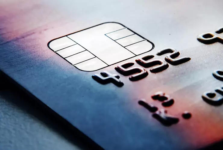 Closeup of credit cards