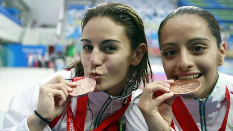 Paola Espinosa y Tatiana Ortiz