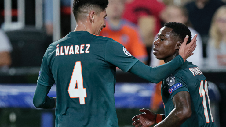 Con Edson los 90’, el Ajax aplastó al Valencia en Champions