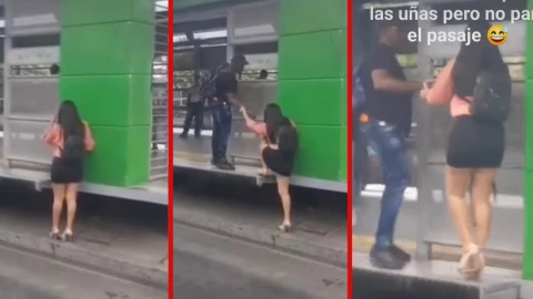 Joven sube sin pagar al transporte público