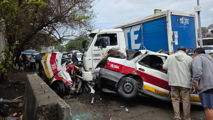 Accidente Las Bajadas hoy en Veracruz