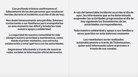 AXE Ceremonia cancelado 2