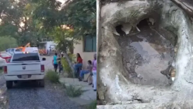 Karla Josefina niña 4 años cae alcantarilla desagüe Montemorelos Nuevo León
