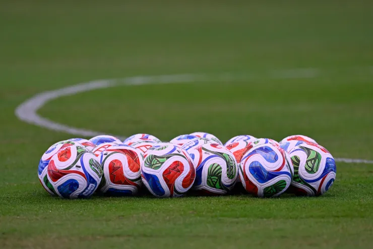 Balones Trionda antes de un partido