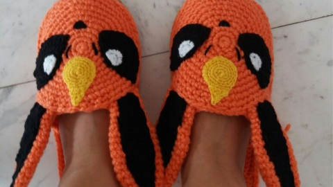 Pantuflas de Pokémon y Hello Kitty a crochet 4 diseños con suelas recicladas