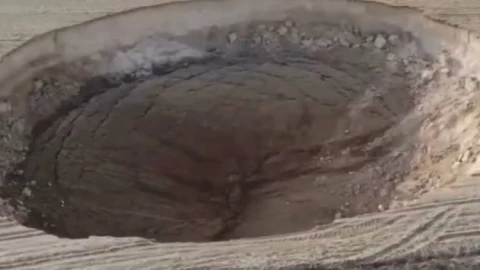 socavón en turquía