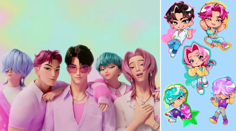 4 ideas de stickers fanmade de Saja Boys para decorar el celular o tableta de un verdadero fan de Kpop Demon Hunters