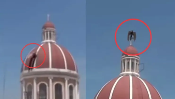 VIDEO: Así captaron a un demonio escalando una iglesia; la verdad del aterrador avistamiento
