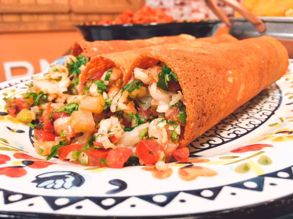 chicharrón de queso con camarones, Cocineros Mexicanos