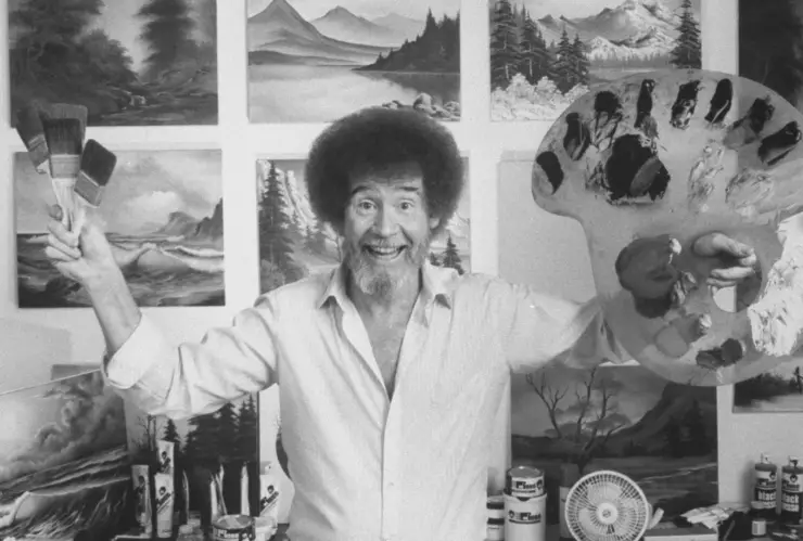 El impresionante precio que alcanzó una pintura de Bob Ross en una subasta benéfica