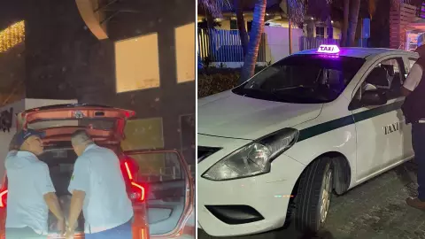 Taxista y conductor de Uber se enfrentan en la zona hotelera_ Imoveqroo investiga caso.jpg