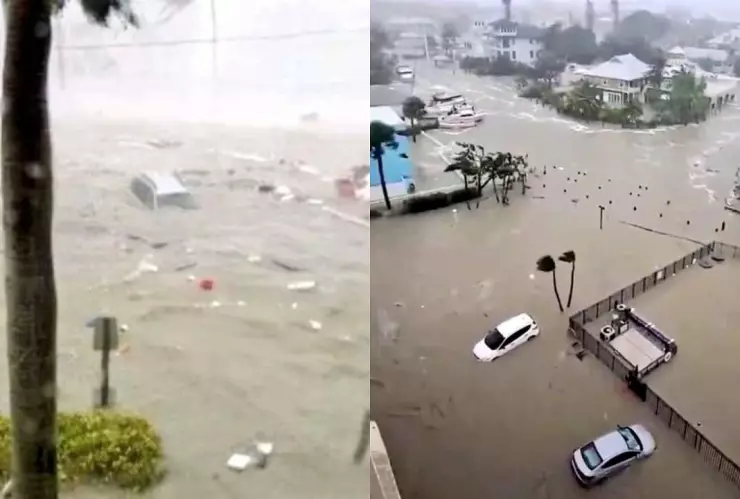 vídeos del huracán IAN