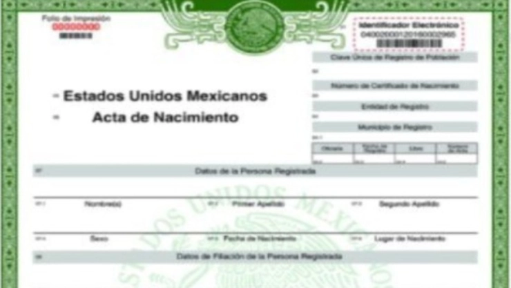 Trámite Edomex: El costo en 2025 de corregir datos en tu acta de nacimiento